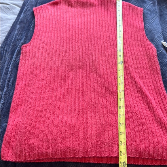 High Sierra Women’s Cotton Comfort Vibrant Coral Sleeveless Knit Top XL - Picture 8 of 9